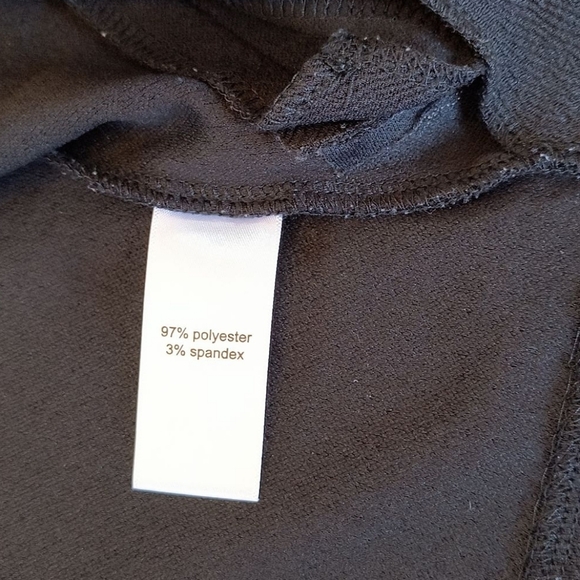 Maurice's 3/4 Sleeve Black Open Front Blazer / Cardigan Size M - Picture 6 of 8